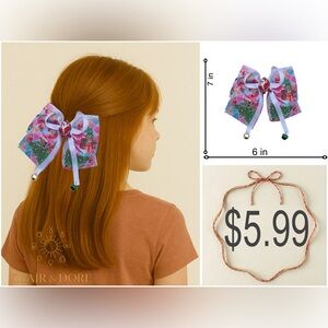 Colorful Hair Bow for Kids